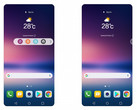 LG has replaced the V series' second screen with a new floating bar. (Source: LG)