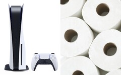Fortunately PS5 and toilet paper requests peaked at different times. (Image source: Sony/YouTube - edited)