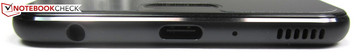 Lower edge: Headset jack, USB 2.0 port, microphone, speakers