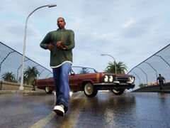The actually pretty decent graphics of the GTA Triology Definitive Edition are ruined by bugs, glitches and other technical issues (Image: Rockstar Games)