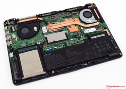 The Asus ZenBook Flip 15 without base plate