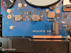 The GL702VS can use a PCIe/NVMe SSD.
