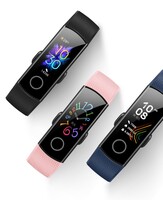 The Honor Band 5 comes in Blue, Black or Pink