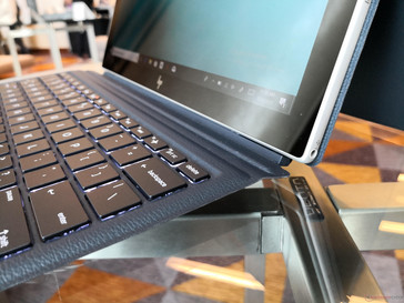 Envy x2 ARM. Keyboard can be flattened or angled similar to the Lenovo Miix 520