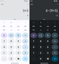 Redesigned calculator app on LineageOS 21 (Image source: LineageOS)