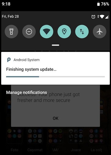 Xiaomi Mi A1 Febuary 2020 update complete (Source: Own)