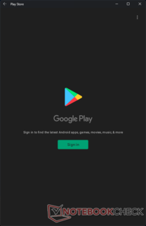 Google Play Store is now installed but does not sign in yet
