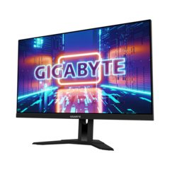 The Gigabyte G24F and M28U look similar, but only the latter has HDMI 2.1 ports. (Image source: Gigabyte)