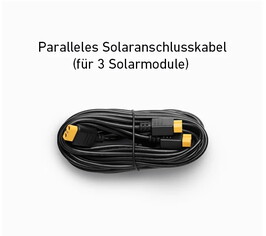 Extra cable for parallel connection of several panels (max 3) is included