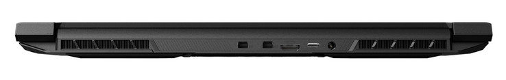 Rear: 2x Mini-DisplayPort 1.4, HDMI 2.0, USB-C 3.1 Gen1, DC-in