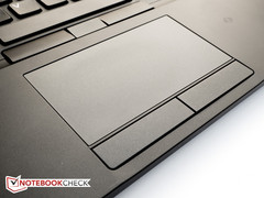 The touchpad features standalone buttons performs well
