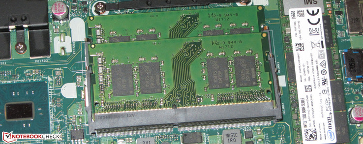 The device has two RAM slots.