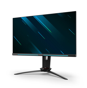 The Predator XB253Q GW with its new stand and lighting effects. (Source: Acer)