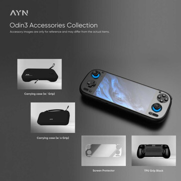 The AYN Odin 3 can be optioned with various accessories. (Image source: AYN Technologies)