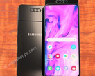 The first purported live photo of the Samsung Galaxy A90. (Source: Indiashopps)