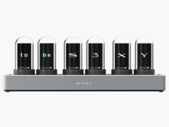 The Tesla S3xy Time Glow Clock has six IPS color displays. (Image source: Tesla)