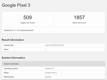 The Snapdragon 845 on Geekbench,