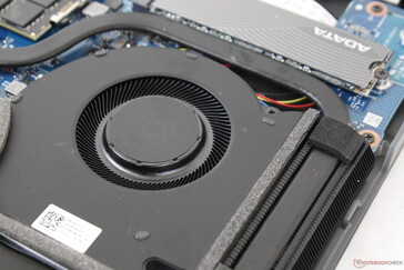Larger heat pipes than on the G532 series