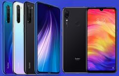 The Redmi Note 8 and Redmi Note 7 were released in 2019. (Image source: Xiaomi - edited)