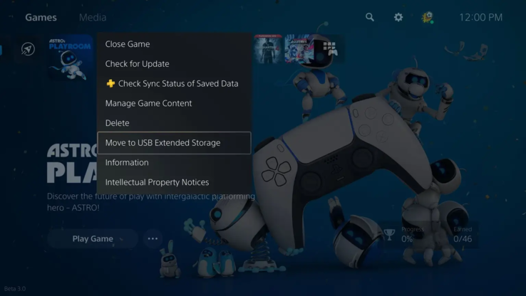 You can now move PS5 games to external storage devices (image via Sony)