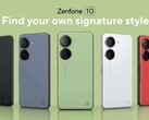 The Zenfone 10 will be available in various colours. (Image source: ASUS)