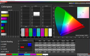 CalMAN: Colour space - Automatic (DCI-P3 target colour space)