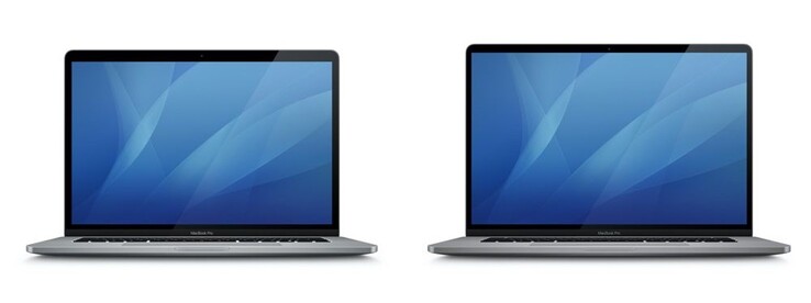 MacBook Pro comparison: MBP 15 on the left and MBP 16 on the right. (Image source: MacGeneration)
