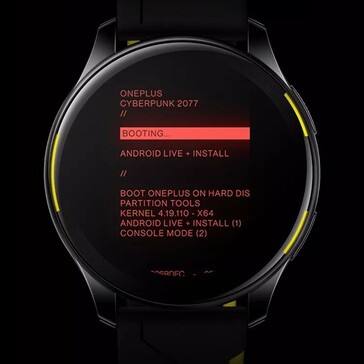 OnePlus Watch Cyberpunk 2077 Edition (image via Tech Droider on Twitter)