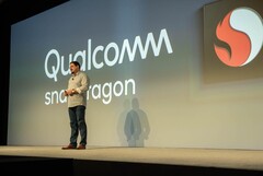 Qualcomm&#039;s president, Cristiano Amon, at last year&#039;s Snapdragon Tech Summit. (Source: Qualcomm)