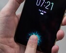 Under-display fingerprint readers debuted at CES 2018. (Source: The Verge)