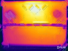 Surface temperatures stress test (rear without kick stand)
