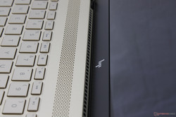 Ventilation grilles are directed upwards toward the screen instead of the edges of rear of the notebook