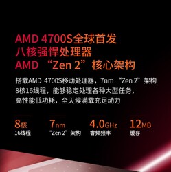 AMD 4700S specs. (Image source: Tmall)
