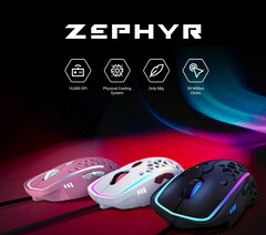 The Zephyr Gaming Mouse features a fan to minimise sweat when gaming. (Image source: Zephyr Gaming)
