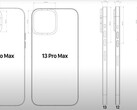 Schematic and CAD leaks point to a notably larger rear camera array on the forthcoming iPhone 13 models from Apple. (Image: EverythingApplePro/Macrumors)