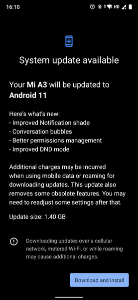 The latest OS upgrade for the Mi A3 has bricked some handsets. (Image source: Reddit)