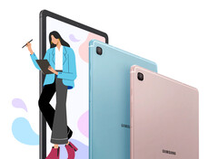 The Galaxy Tab S6 Lite (2022 Edition) ships with a few improvements over its predecessor, including Android 12. (Image source: Samsung)