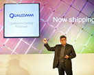 Anand Chanrasekher, Senior VP and GM, shows off the Centriq 2400. (Source: Qualcomm)