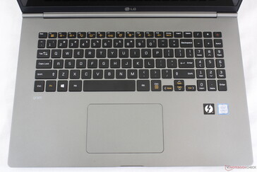 Single-zone backlit keyboard with fingerprint-enabled Power button