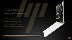 The new HP Spectre 13 features upgraded internals and a redesigned chassis (Source: HP)