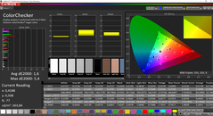 CalMAN ColorChecker calibrated (sRGB target color space)