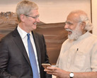 Apple CEO Tim Cook previously met with Indian PM Narendra Modi in 2016 to discussion manufacturing. (Source: India Express)