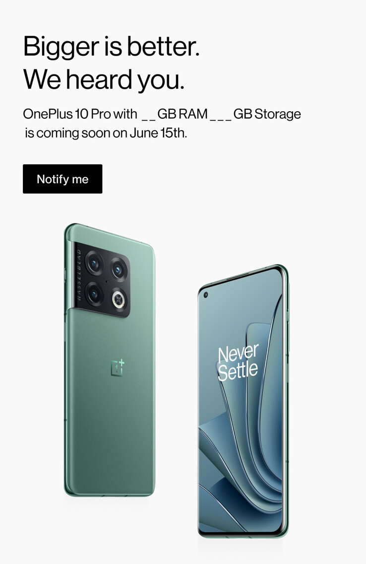 The missing 12GB 10 Pro is coming to North America. (Source: OnePlus)
