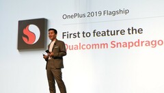 OnePlus CEO Pete Lau spoke about the Snapdragon 855 earlier this year. (Source: Qualcomm)