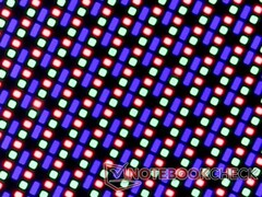 OLED subpixel array on the Dell Alienware m15