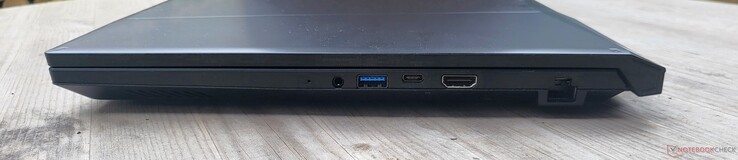 3.5 mm audio jack, USB-A 3.2 Gen 1, USB-C 3.2 (w/DisplayPort), HDMI, Gigabit Ethernet