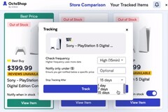OctoShop should help users obtain a PS5 from a major retailer. (Image source: InStok - edited)