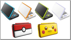 Nintendo new 2DS XL console color options. (Source: Nintendo)