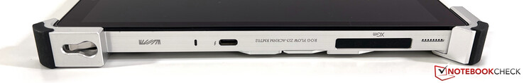 Left side: USB-C 4.0 w/ Thunderbolt 4, XG Mobile connector (USB-C 3.2 Gen.2 w/ G-Sync + dedicated port)