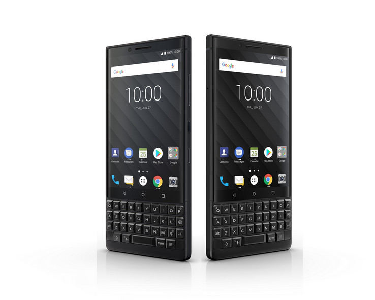 The BlackBerry KEY2 has a physical keyboard.